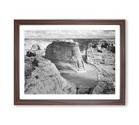 Ansel Adams Canyon de Chelly Arizona 2 Photograph Vintage Framed Print | A2 Walnut Framed Wall Art | Ready to Hang | Classic Nature Picture | Living Room Bedroom Lounge Office