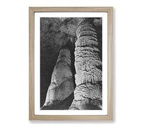 Ansel Adams Carlsbad Caverns National Park New Mexico Vol.3 Framed Print | A2 Oak Framed Wall Art | Ready to Hang | Modern Nature Picture | Living Room Bedroom Lounge Office