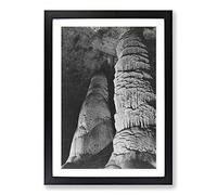 Ansel Adams Carlsbad Caverns National Park New Mexico Vol.3 Framed Print | A2 Oak Framed Wall Art | Ready to Hang | Modern Nature Picture | Living Room Bedroom Lounge Office