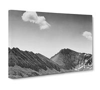 Ansel Adams Colosseum Mountain, Kings River Canyon Photograph Canvas Print | Gallery Wrapped 30mm Frame Wall Art | 30x20 inches | Ready to Hang | Retro Landscape Picture | Living Room Lounge Office