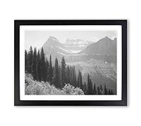 Ansel Adams Glacier National Park Montana 3 Framed Print A2 Black