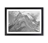 Ansel Adams Glacier National Park Montana Vol.5 Framed Print | A2 Oak Framed Wall Art | Ready to Hang | Modern Landscape Picture | Living Room Bedroom Lounge Office