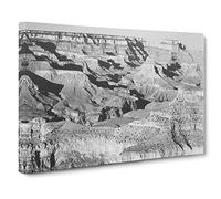 Ansel Adams Grand Canyon 5 Photograph Vintage Canvas Wall Art Print Ready to Hang, Framed Picture for Living Room Bedroom Home Office Décor, 24x16 Inch (60x40 cm)