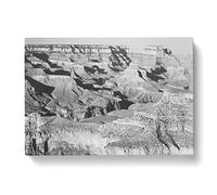 Ansel Adams Grand Canyon 5 Photograph Vintage Canvas Wall Art Print Ready to Hang, Framed Picture for Living Room Bedroom Home Office Décor, 50x35 cm (20x14 Inch)
