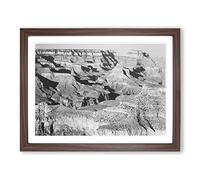 Ansel Adams Grand Canyon 5 Photograph Vintage Framed Print | A4 Walnut Framed Wall Art | Ready to Hang | Classic Nature Picture | Living Room Bedroom Lounge Office