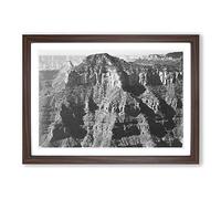 Ansel Adams Grand Canyon Vol.8 Framed Print | A2 Walnut Framed Wall Art | Ready to Hang | Modern Nature Picture | Living Room Bedroom Lounge Office
