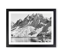 Ansel Adams Kearsage Pinnacles, Kings River Canyon Photograph Vintage Framed Wall Art Print, Ready to Hang Picture for Living Room Bedroom Home Office Décor, Black A3 (46 x 34 cm)