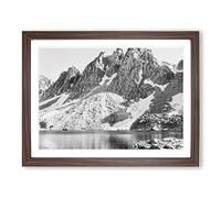 Ansel Adams Kearsage Pinnacles, Kings River Canyon Photograph Vintage Framed Wall Art Print, Ready to Hang Picture for Living Room Bedroom Home Office Décor, Walnut A3 (46 x 34 cm)