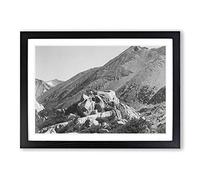 Ansel Adams Kings Canyon California Framed Print | A2 Oak Framed Wall Art | Ready to Hang | Modern Nature Picture | Living Room Bedroom Lounge Office