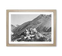 Ansel Adams Kings Canyon California Framed Print | A2 Oak Framed Wall Art | Ready to Hang | Modern Nature Picture | Living Room Bedroom Lounge Office