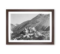 Ansel Adams Kings Canyon California Framed Print | A2 Walnut Framed Wall Art | Ready to Hang | Modern Nature Picture | Living Room Bedroom Lounge Office