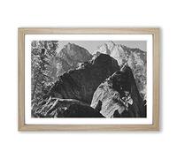 Ansel Adams Kings River Canyon California Framed Print | A2 Oak Framed Wall Art | Ready to Hang | Modern Landscape Picture | Living Room Bedroom Lounge Office
