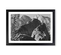 Ansel Adams Kings River Canyon California Framed Print | A2 Oak Framed Wall Art | Ready to Hang | Modern Landscape Picture | Living Room Bedroom Lounge Office