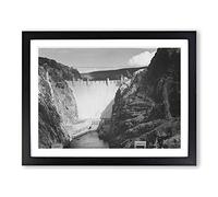 Ansel Adams Looking Down the Colorado River Photograph Vintage Framed Print | A3 Black Framed Wall Art | Ready to Hang | Classic Landscape Picture | Living Room Bedroom Lounge Office