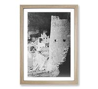 Ansel Adams Mesa Verde National Park 2 in Colorado Framed Print | A2 Oak Framed Wall Art | Ready to Hang | Modern Nature Picture | Living Room Bedroom Lounge Office