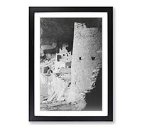Ansel Adams Mesa Verde National Park 2 in Colorado Framed Print | A2 Oak Framed Wall Art | Ready to Hang | Modern Nature Picture | Living Room Bedroom Lounge Office