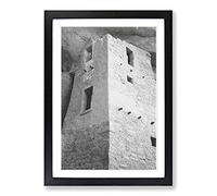 Ansel Adams Mesa Verde National Park Framed Print | A2 Oak Framed Wall Art | Ready to Hang | Modern Nature Picture | Living Room Bedroom Lounge Office