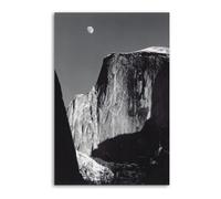 Ansel Adams Moon And Half Dome Poster Decorative Painting Canvas Wall Posters And Art Picture Print Modern Family Bedroom Decor Posters 12x18inch(30x45cm)