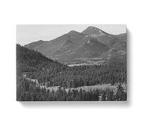 Ansel Adams Rocky Mountain National Park Colorado 11 Photograph Vintage Canvas Wall Art Print Ready to Hang, Framed Picture for Living Room Bedroom Home Office Décor, 60x40 cm (24x16 Inch)