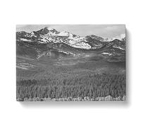Ansel Adams Rocky Mountain National Park Colorado Photograph Vintage Canvas Wall Art Print Ready to Hang, Framed Picture for Living Room Bedroom Home Office Décor, 76x50 cm (30x20 Inch)