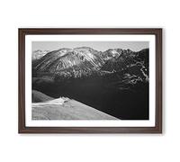 Ansel Adams Rocky Mountain National Park Colorado Vol.4 Framed Print | A2 Walnut Framed Wall Art | Ready to Hang | Modern Landscape Picture | Living Room Bedroom Lounge Office