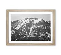 Ansel Adams Rocky Mountain National Park Colorado Vol.7 Framed Print | A2 Oak Framed Wall Art | Ready to Hang | Modern Landscape Picture | Living Room Bedroom Lounge Office