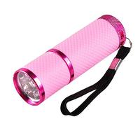 Anself Mini Flash Light for LED UV Gel Curing Lamp Light Handheld Nail Dryer Nail Flashlight 9 LEDs 395nm UV Flashlights Detector for Facial M-ask