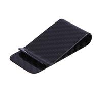 Anself Real Carbon Fiber Money Clip Business Card Credit Card Cash Wallet Polished and Matte for Options 1#