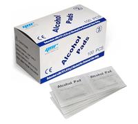 Anself Wipes Alcohol Prep Pads - Antiseptic Sterilization Swabs Wipes, Antibacterial Wipes, Cleaning Wipes, Alcohol Wipes, Lens, Screen & Spectacle Wipes | (100 pcs)