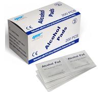 Anself Wipes Alcohol Prep Pads - Antiseptic Sterilization Swabs Wipes, Antibacterial Wipes, Cleaning Wipes, Alcohol Wipes, Lens, Screen & Spectacle Wipes | (200 pcs)