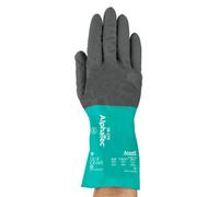 Ansell 58-270 Alphatec Chemical Resistant Nitrile Gauntlet Black/grey Size 6