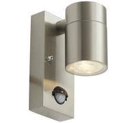 Ansell AACERO/WLD/SSL/PIR Acero Directional GU10 Wall Light PIR Stainless Steel