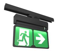 Ansell AADL/P3/3M/B Adler Three Circuit Exit Sign ST Black