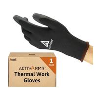 Ansell ActivArmr 97-631, Thermal Gloves, Cold-Resistant Protective Gloves with PVC Coating, Grip Gloves for Dexterity, Insulated Acrylic Interior for Winter Use, Work Gloves Large, 1 Pair