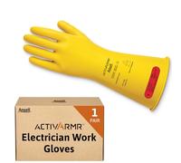 Ansell LOW VOLTAGE ELECTR INSULATING GLOVE (CLASS 0) 14" SIZE 10 XL