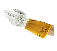 Ansell ActivArmr Non-Disposable Welding Gloves Leather Size 10 White 6 Pairs