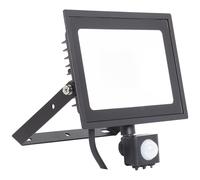 Ansell AEDELED50/WW/PIR Eden LED Floodlight PIR Warm White 3000K 50W Black