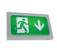 Ansell AENC/1/SG Encore IP20 3W LED Emergency Exit Box Maintained/Non-Maintained Lithium Silver Grey