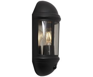 Ansell ALHL/PIR/BL Latina 42W E27 PIR Half Lantern Black