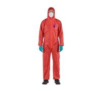 ANSELL ALPHA-TEC 1500 COVERALL RED MODEL 138 SIZE SML GLOVE