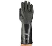 Ansell AlphaTec 38-560 Chemical Resistant Gloves in Butyl, Maximum Protection for Heavy Duty Work, Flexible and Comfortable Design, Industrial PPE Workwear, Latex Free, Size M (10 Pairs)