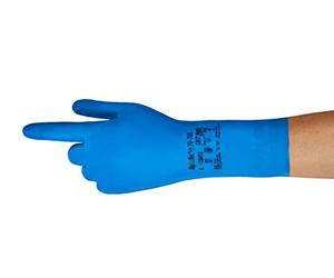 Ansell AlphaTec 79-700 Thin Nitrile Reusable Gloves, Multi-Purpose Work Gloves, Food Handling, Chemical Resistant, Light Duty Protection, Silicone & Latex Free, Blue, Size S (1 Pair)
