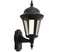 Ansell ALWLLED/BL Latina LED Wall Lantern - Black