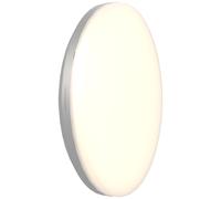 Ansell AMER2/1/S/MWS/DM3 Mercurial 2 IP54 34W 2xCCT LED Bulkhead with Microwave Sensor & DALI-Emergency Silver 3000K/4000K