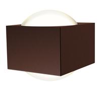 Ansell AMISASQ/RU/CW Misano Square IP65 Bi-Directional Wall Light 4000K Rust