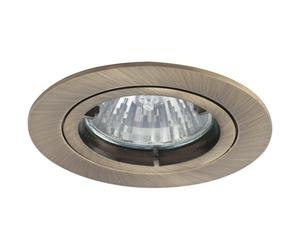 Ansell ATLD/AB Twistlock 50W Antique Brass GU10 Die-Cast Downlight (Lamp Not Included)