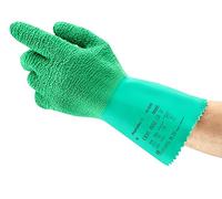 Ansell EDGE 16-650 Multi-Purpose Work Gloves, Mechanical Protection, Gardening, Building, Construction, DIY, Reusable PPE, Men Women, Green, Size XL (12 Pairs)
