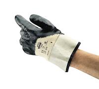 Ansell EDGE 48-913 Multi-Purpose Work Gloves, Mechanical Protection, Professional Workwear, Building, Gardening, DIY, Reusable, Men Women, Blue, Size XL (12 Pairs)