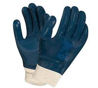 Ansell Hycron 27-602 Mens Work Gloves Fully Coated Nitrile Hand Protection Blue, Size 8
