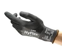Ansell HyFlex 11-849 Multi-purpose Work Gloves for Light Duties in Nitrile Foam, Grip and Comfort Technologies, for Industrial, Automotive, Home-improvement Operations, Black, Size L (1 Pair)
